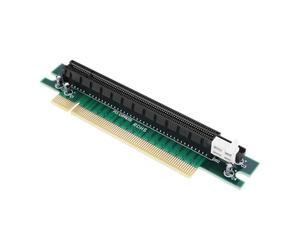 Create idea PCI Express 16x Riser Adapter Card 90 Degree Right Angle PCIe x16 Extension Card for 1U/2U Server Computer Chassis