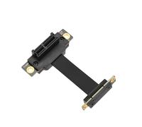 Create idea PCIE Extension Cable Double 90 Degree High Speed PCI Express 3.0 Male to Female Up Riser Card Wireless Network Card Sound Card Connection Cable (5cm)