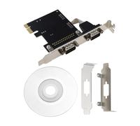 Create idea Port Card PCI Express Serial Card PCI Express Serial Extension Adapter PCI-E to RS232 Serial Expansion Card Compatible with Windows XP/Vista/7/8