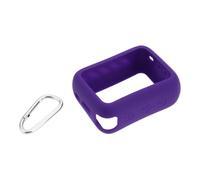Create idea Speaker Silicone Cover with Carabiner Waterproof Ultra-light Protective Sleeve Compatible with JBL GO 4 (Purple)