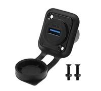 Create idea USB 3.0 Panel Mount Connector Socket USB 3.0 Female to Female Coupler Adapter Converter In-line D-type Pass Through Module Adapter 5Gbps