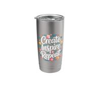 Create Inspire Repeat Motivation Maker Mindset - Stainless Steel Insulated Tumbler