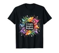 Create Inspire Repeat Motivation Maker Mindset - T-Shirt
