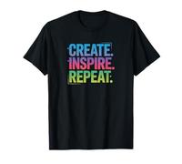 Create Inspire Repeat Motivational Quote Design T-Shirt