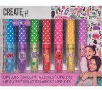 Create it! Beauty Lip Gloss Geur & Glitter, Pack of 7