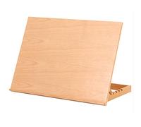 Create Lagan A2 Desktop Table Easel and Craft Workstation, Adjustable Made from Solid Beech Wood for Drawing, Painting, Sketching or Display