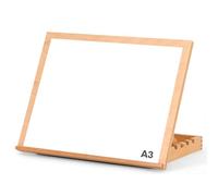 Create Lee A3 Desktop Table Easel and Craft Workstation, Adjustable Made from Solid Beech Wood for Drawing, Painting, Sketching or Display