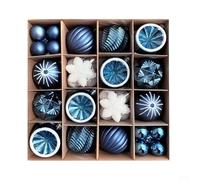Create Memorable Moments with 40PCS Decorative Christmas Tree Ornaments for Weddings and Holidays (Blue)