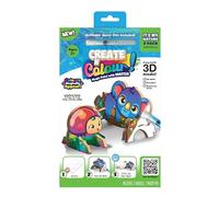 Create 'n' Colour Magic Water Paint 3D Model Set - Cougar & Lovebird 2 Pack, Interactive Water Painting Kit for Kids