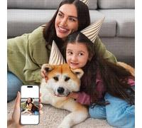 Create Personalized Diamond Art - Custom 5D Full Drill Round Painting from Photo, DIY for Adults, Ideal for Home Wall Decor(15.8x15.8inch/40x40cm)