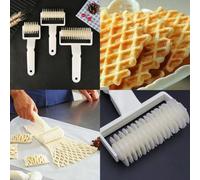 Create Stunning Pies & Cookies with this Easy to Use Plastic Pastry Lattice Roller Cutter (L)