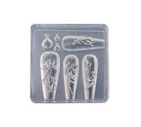 Create Stylish 3D Nails and Jewelry with Bowknot Flexible Silicone Mold for Crafts, Daily Use and Hobbies