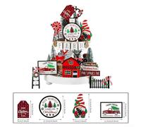Create Unforgettable Memories with 17PCS Festive Wooden Decor for Your Christmas Celebration