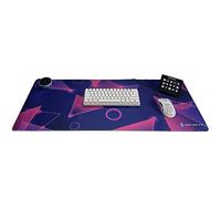 CREATE WORK PLAY Desk Mats - The Most Epic Design Desk Pad You Will Ever Put Your Keyboard and Mouse On - Neon Collection Desk Mats for Gaming, Work or Home Office (Neon Triangles)