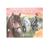 Depesche 13586 Create Your Happy Horses Sticker Book with 24 Background Pages for Creating Your Own Horse Worlds Includes 6 Sticker Sheets