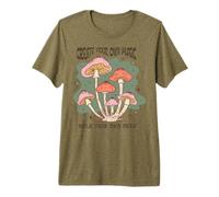 Create Your Magic Walk Your Own Path Mushroom Art Premium T-Shirt