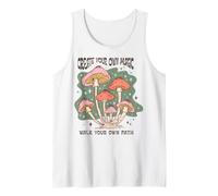 Create Your Magic Walk Your Own Path Mushroom Art Tank Top