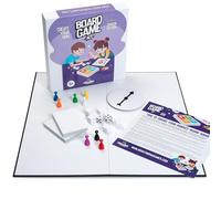 Create Your Own Board Game Set - DIY Kit with Blank Game Board, Game Pieces, Blank Cards, Dice, Spinner - Build Your Own Game Kit - Junior Edition