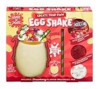 Create Your Own Easter Egg Shake 131g - Sweets - Includes: Chocolate Egg, Strawberry Flavour Milkshake Mix, Chewy Candy Sweets, Strawberry Syrup, Mini Marshmallows, Straw