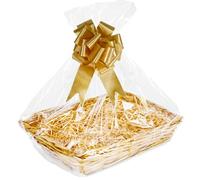 Create Your Own Gift Hamper Basket Kit - Wicker Hamper Box for Christmas, Birthday, Wedding, Easter - Empty Gift Baskets for DIY Presents and Hampers