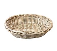 Create Your Own Gift Hamper - Oval Wicker Basket, Shredded Paper, Clear Cellophane Bag, Pull-Bow & Gift Tag (Blue Accessory Kit, Medium)