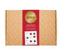 Create Your Own Pom Pom Christmas Garland, Kit Set in Red, White and GreenHome, Children and Adults Hobby