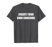 Create Your Own Sunshine T-Shirt, Men, Dark Heather Grey, 4XL