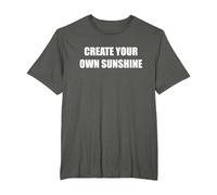Create Your Own Sunshine T-Shirt, Men's Big and Tall, Asphalt, 4X Tall