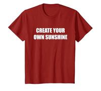 Create Your Own Sunshine T-Shirt, Youth, Cranberry Red, 4T