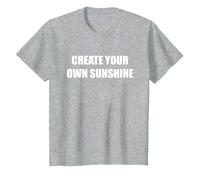 Create Your Own Sunshine T-Shirt, Youth, Heather Grey, 4T