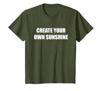 Create Your Own Sunshine T-Shirt, Youth, Olive Green, Small