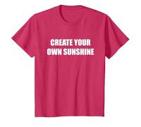 Create Your Own Sunshine T-Shirt, Youth, Red Heather, 4T