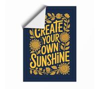 Create Your Own Sunshine Typography Unframed Wall Art Print A4 (29.7×21cm), Wall Decor for Living Room, Bedroom, Office & Home, Art Gift
