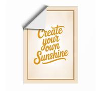Create Your Own Sunshine Vintage Unframed Wall Art Print A4 (29.7×21cm), Wall Decor for Living Room, Bedroom, Office & Home, Art Gift