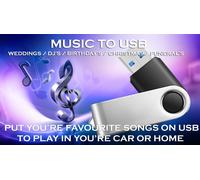 CREATE YOUR OWN USB - PERFECT TO USE IN YOU'RE CAR OR HOME DJ'S / WEDDING MUSIC