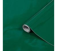 Create Your World 45cm x 2m dc fix GLOSSY EMERALD GREEN sticky back plastic vinyl wrap film (346-0638) (45cm x 2m)