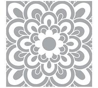 Create Your World Patio Tile Reusable Stencils for 30cm, 45cm and 60cm Garden slabs, Walls, Floors & Furniture Maisie Design (60CM X 60CM)