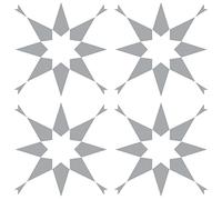 Create Your World Patio Tile Reusable Stencils for 30cm, 45cm and 60cm Garden slabs, Walls, Floors & Furniture Stellar Design (45CM X 45CM)