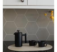 Create Your World WallPops Luxury Self Adhesive Vinyl Wall Tiles Hexagon Beige 14.98cm x 17.19cm (Pack of 54 Tiles)
