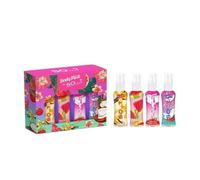 CREATE ZONE Body Mist by So...? 4 x 50ml Gift Set - Travel-Size Collection Featuring Vanilla Milkshake, Watermelon, Raspberry Frappe, and Coconut Sundae, Perfect for Fruity Fragrance Lovers