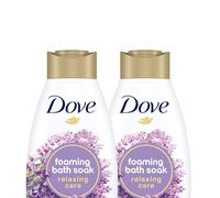 CREATE ZONE Dove Relaxing Care Bath Soak - Lavender and Chamomile Scent, Moisturizing, Cruelty-Free, and Dermatologically Tested - 450ml (Pack of 3)