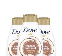 CREATE ZONE Dove Restoring Care Bath Soak - Coconut and Cacao Scent, Moisturizing, Cruelty-Free, and Gentle on Sensitive Skin - 450ml (Pack of 3)