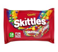 CREATE ZONE Skittles Fun Size 18pk - Bursting with Rainbow Flavors, 18 x 18g Packs of Fruity Fun, Perfect for Sharing or Enjoying Solo, Ideal for Parties and Treats, Buy Online or In-Store (Pack of 3)