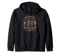 Created Chosen Called Daughter of The King Zip Hoodie