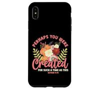 Created for Such a Time as This Esther 4:14 Christian Floral Case for iPhone XS Max