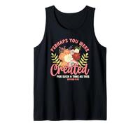 Created for Such a Time as This Esther 4:14 Christian Floral Tank Top