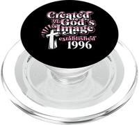 Created In Gods Image Established 1996 Christian Birthday PopSockets PopGrip for MagSafe