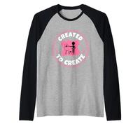 Created to Create Raglan Baseball Tee