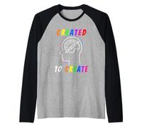 Created to Create Raglan Baseball Tee
