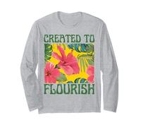 Created to Flourish Vintage Flowers Long Sleeve T-Shirt
